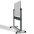 1 TABLEAU MOBILE EN VERRE BLANC BRILLANT 120 X 90 CM