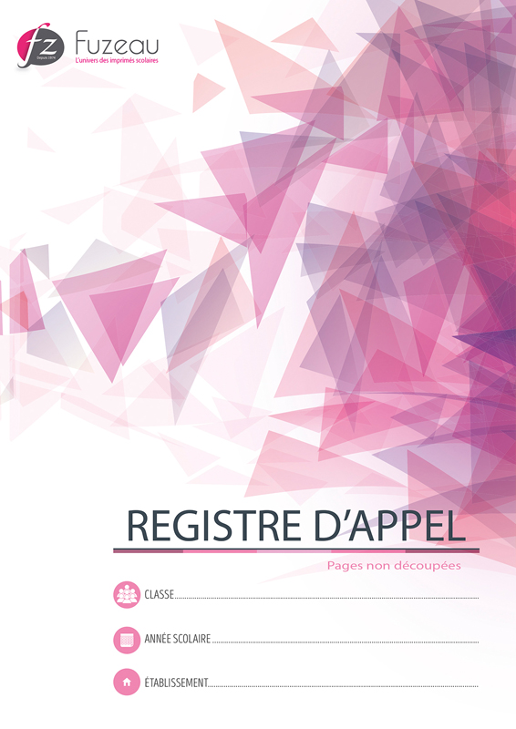 Page De Garde Registre D'appel REGISTRE D'APPEL 40 ÉLÈVES LISTE À RECOPIER K231100 - Frimaudeau BtoC